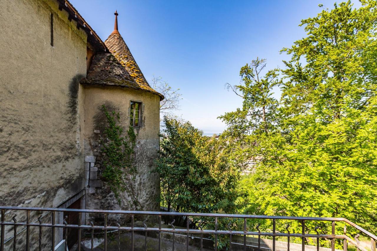 A Castle Spirit Apartment In Chateau Du Chatelard Clarens 外观 照片